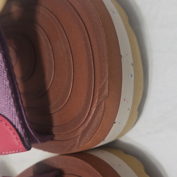 Coachtopia Strappy Sandal US W7 / M5 Burnished Amber/Violet Multi EUC - Picture 7 of 12